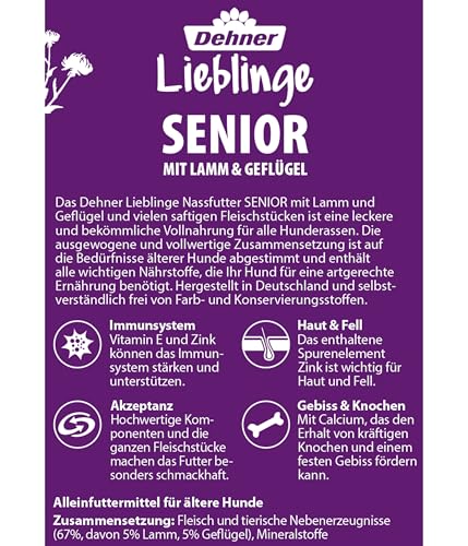 dehner-lieblinge-senior-hundefutter-lamm-6x800g image 8