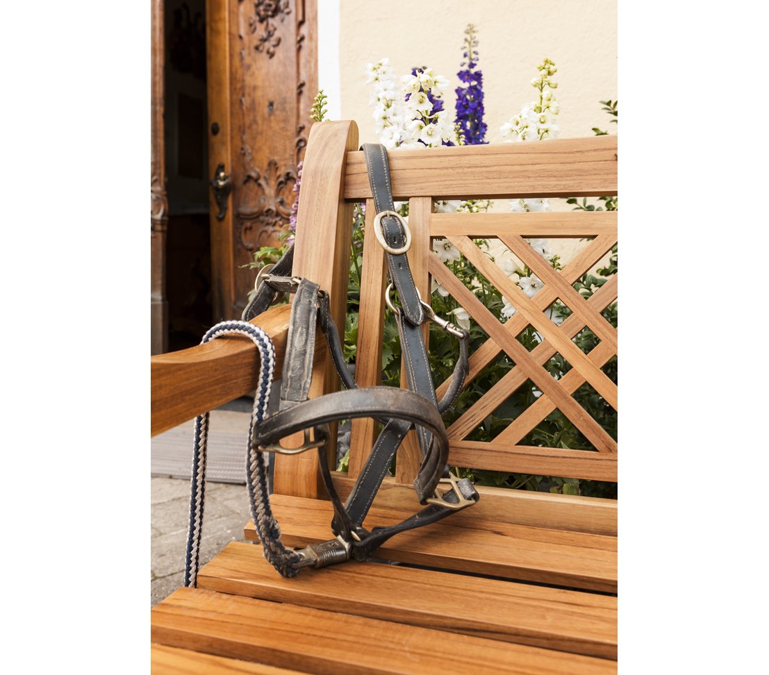 dehner-korfu-gartenbank-3-sitzer-teakholz-150x90x66cm image 5