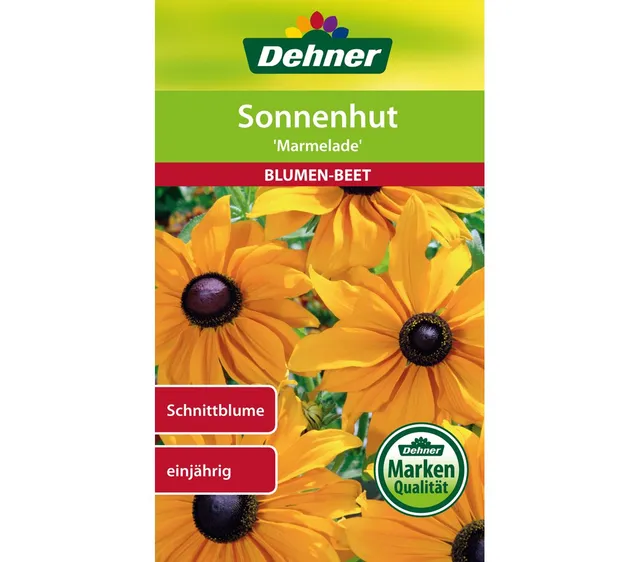 dehner-sonnenhut-marmelade-blumensamen-5er-pack-einj-hrig image 1