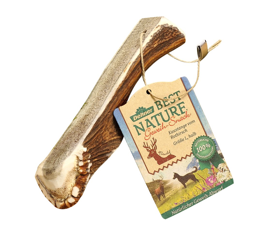 dehner-best-nature-hundesnack-rothirsch-geweih-l-160-g image 1