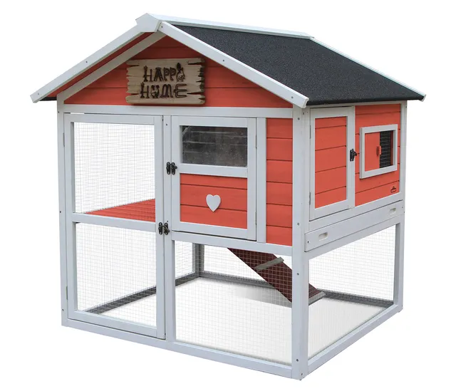 dehner-happy-home-palazzo-kaninchenstall-tannenholz-108cm image 1