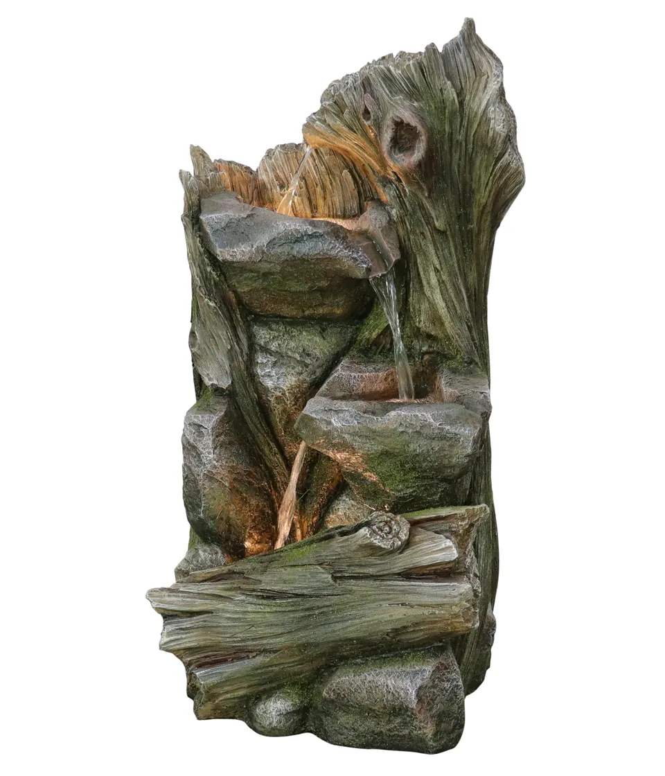 dehner-grano-gartenbrunnen-solar-grau-mit-led-79-cm image 1