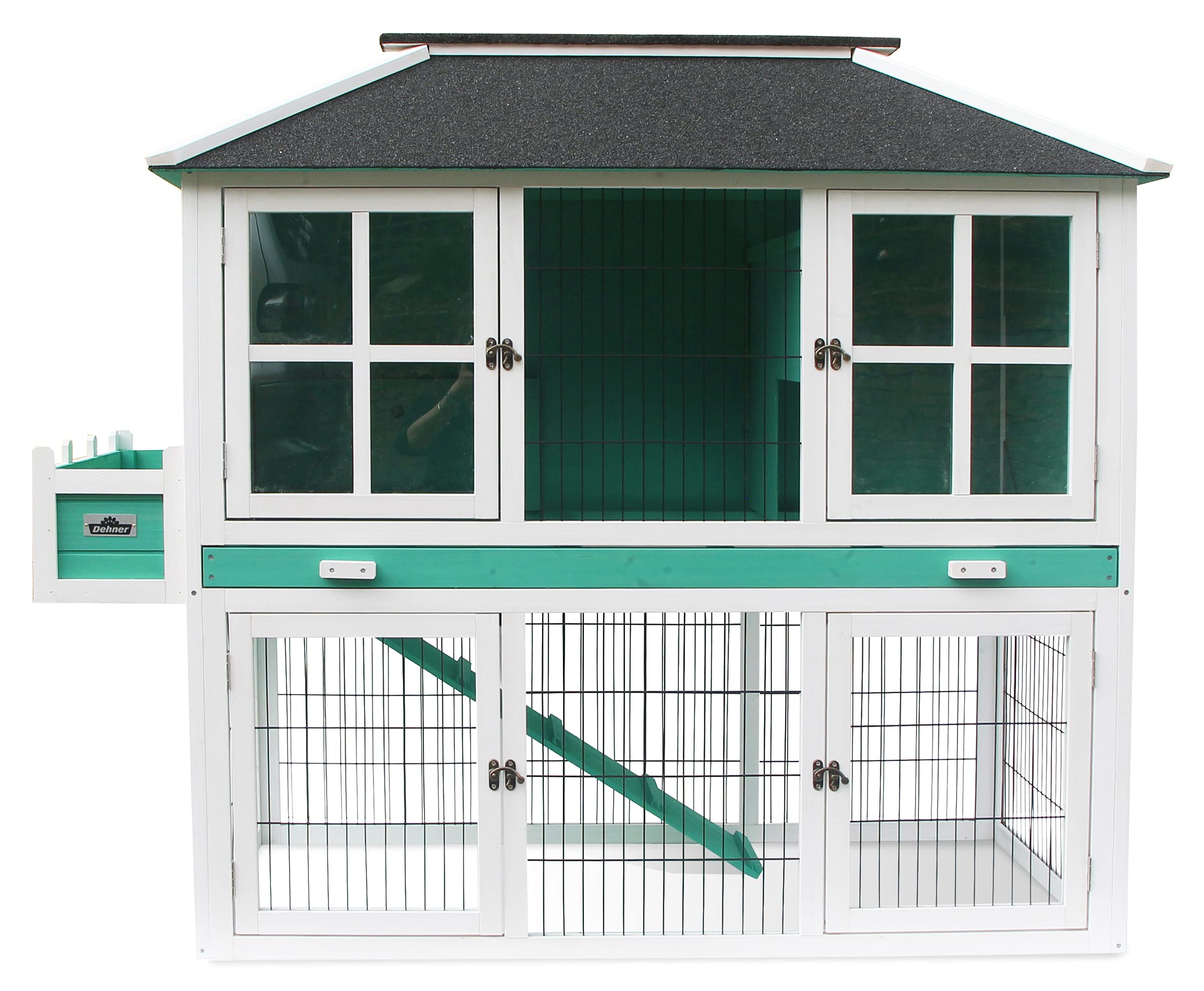 dehner-happy-home-palazzo-kaninchenstall-tannenholz-145-cm-wei image 6