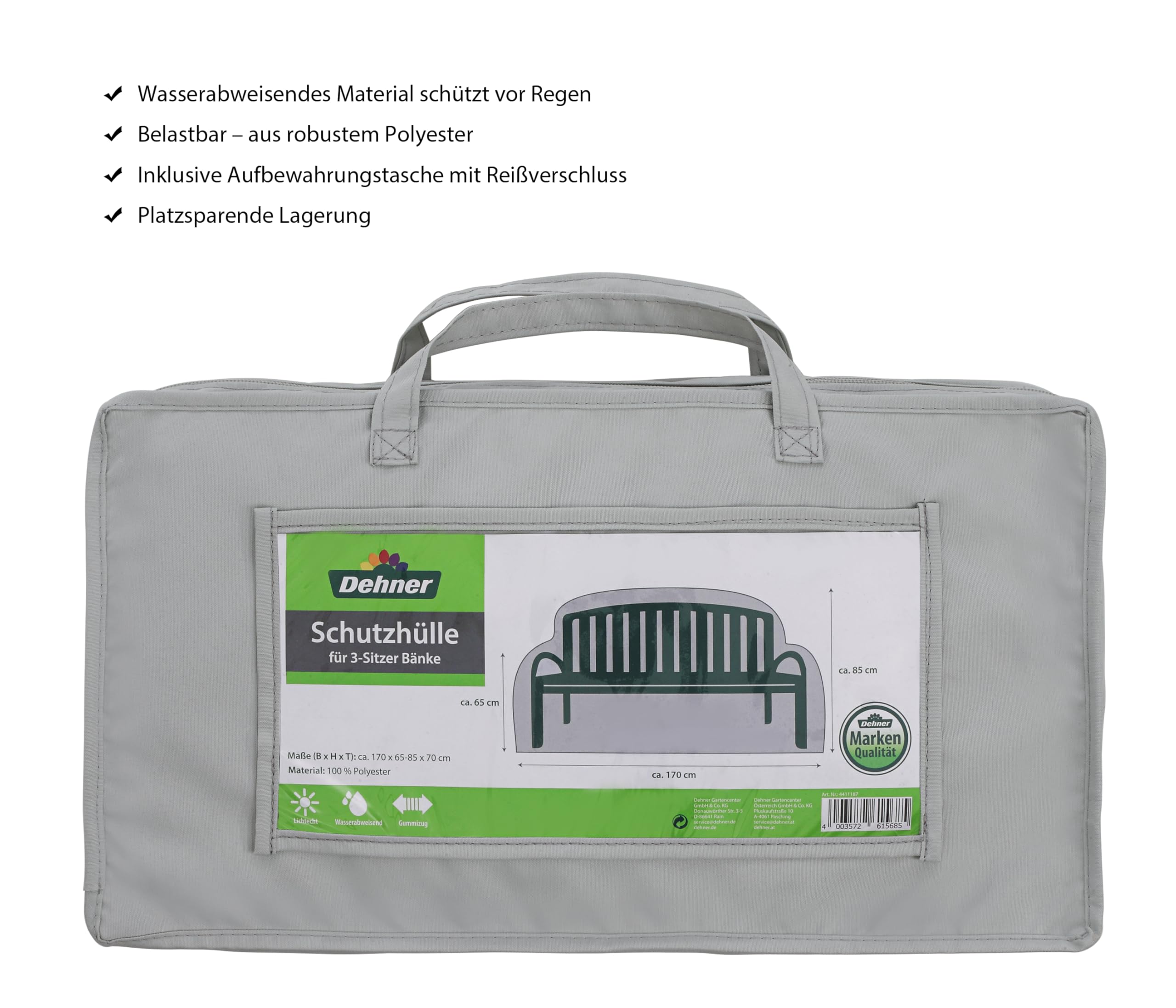 dehner-abdeckung-gartenbank-3-sitzer-170x85x70-grau image 2