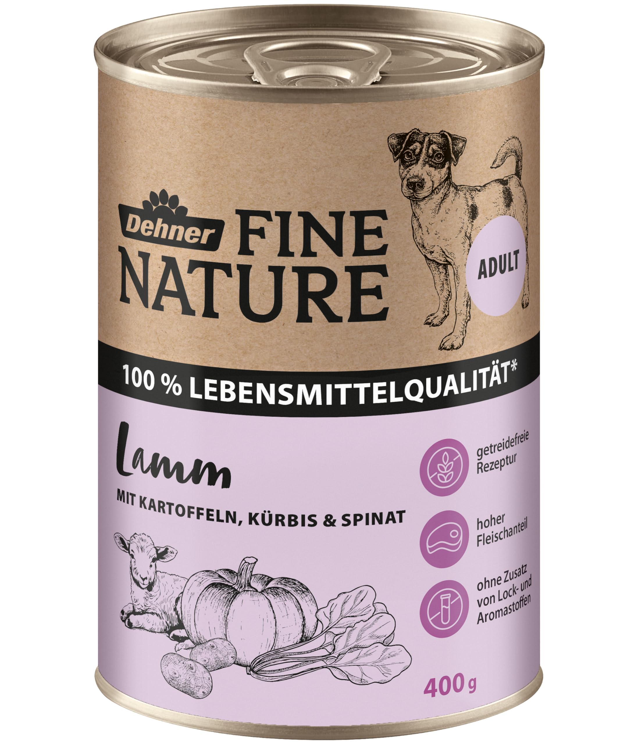 dehner-fine-nature-hundefutter-lamm-2-4-kg-getreidefrei image 2