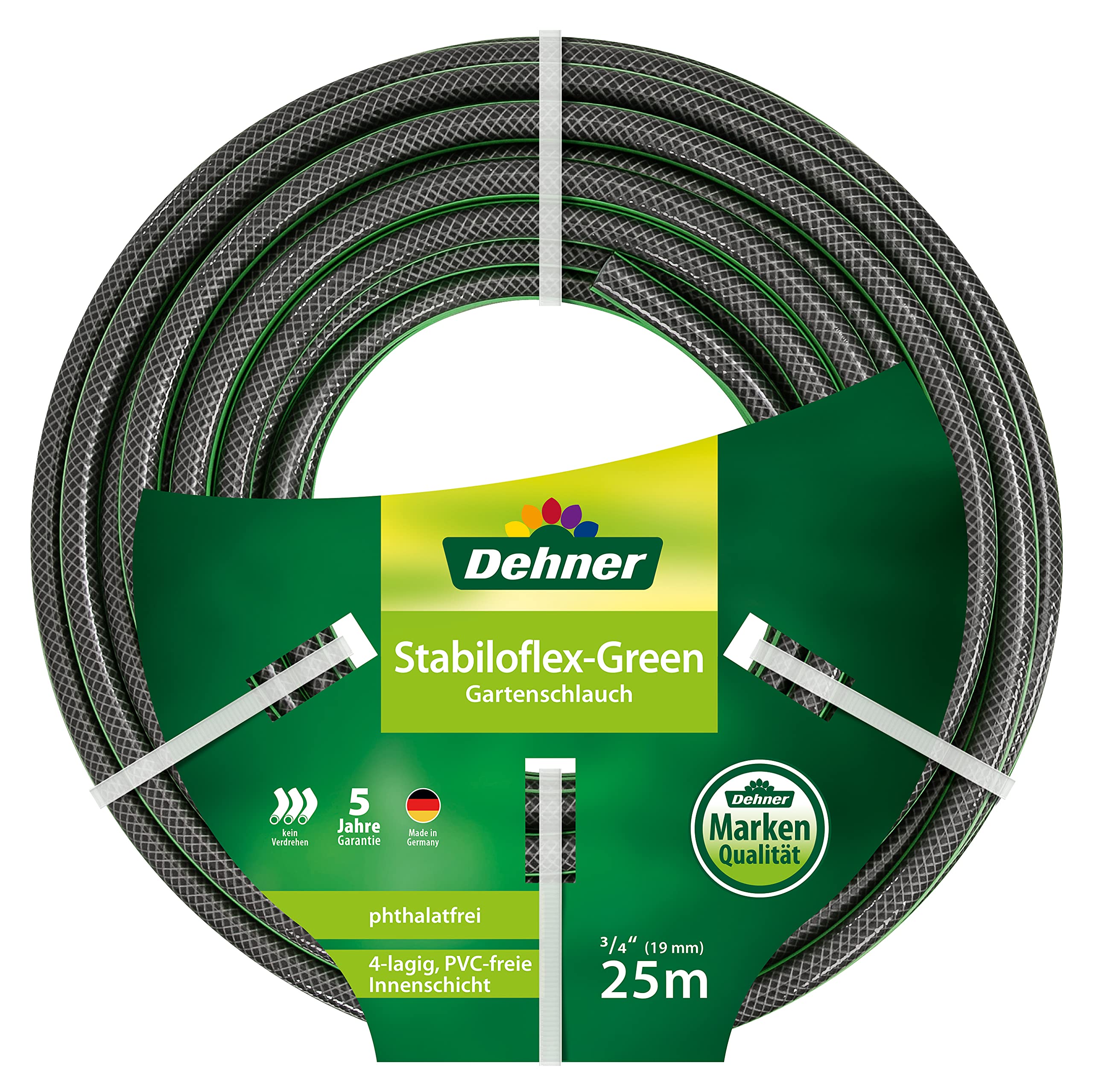 dehner-stabiloflex-gartenschlauch-25-m-19-mm-gr-n image 1