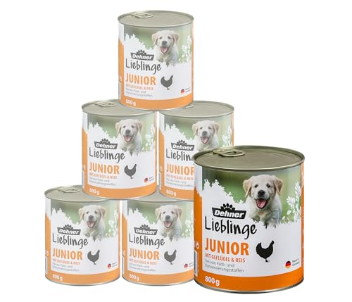 dehner-lieblinge-junior-hundefutter-gefl-gel-6-x-800-g-nassfutter image 5