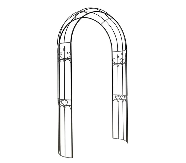 dehner-alina-rosenbogen-metall-schwarz-233x132x38-cm image 1
