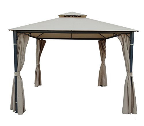 dehner-pavillon-dubai-seitenteile-3x3-m-grau-4-stk image 3