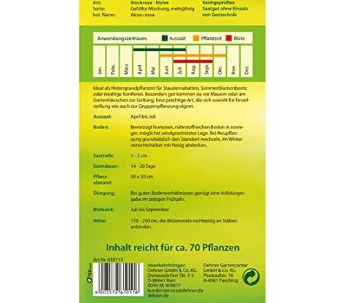 dehner-stockrose-blumensamen-gef-llte-mischung-5er-pack-mehrj-hrig image 4