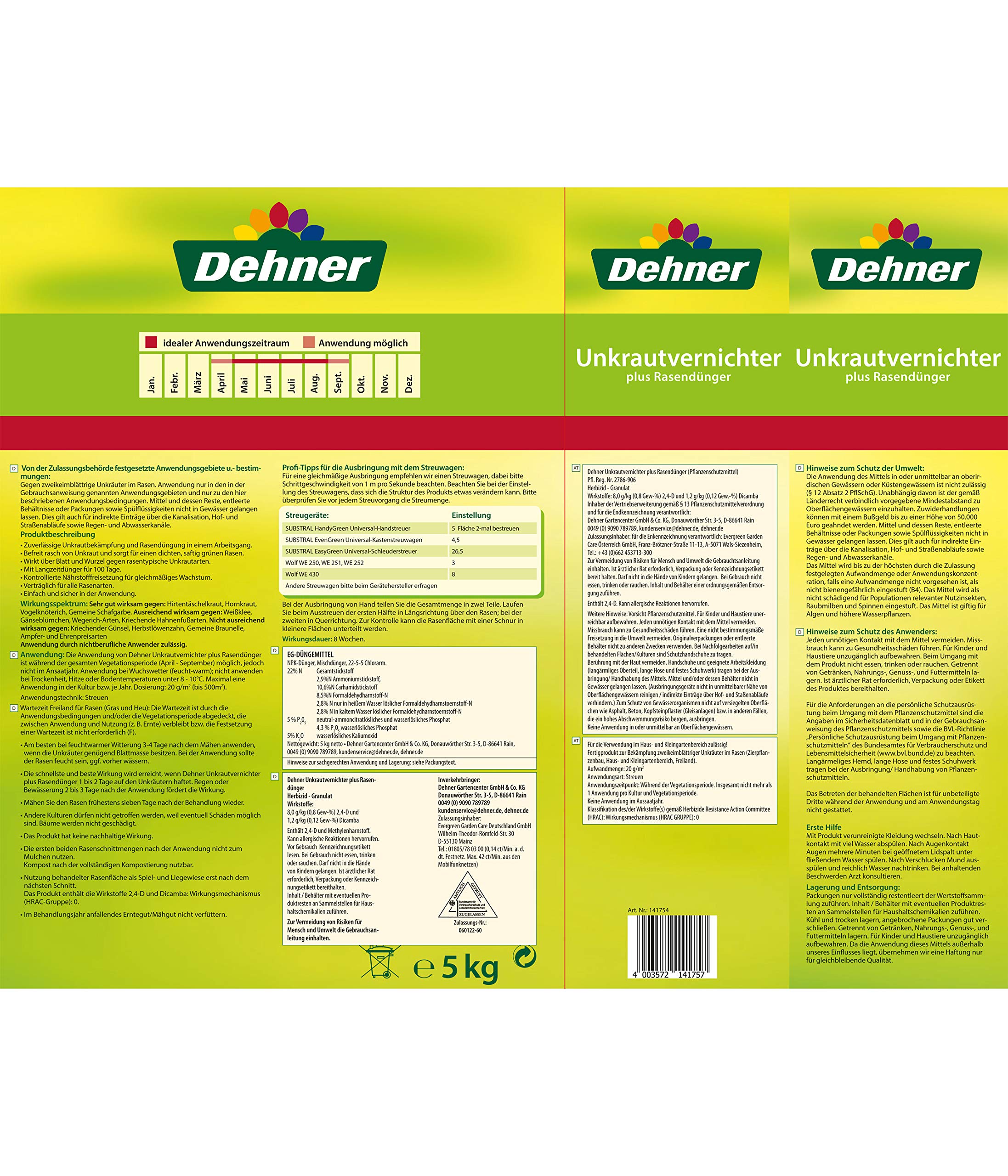 dehner-unkrautvernichter-plus-rasend-nger-5-kg-f-r-250-qm image 4