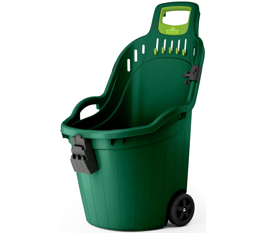 dehner-gartentrolley-kunststoff-gartenwagen-dunkelgr-n-89x53x60-cm image 2