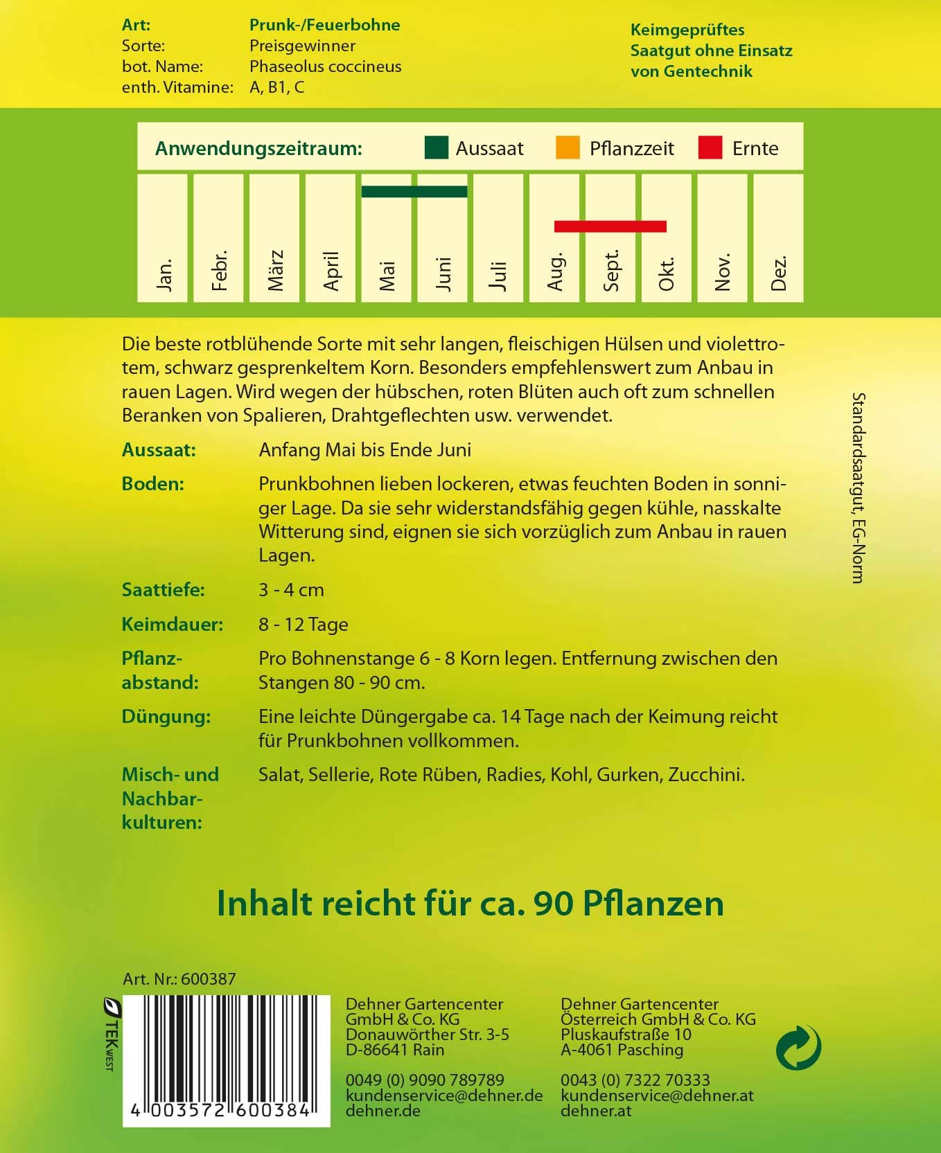 dehner-preisgewinner-prunkbohnen-samen-5er-pack-125-g image 2