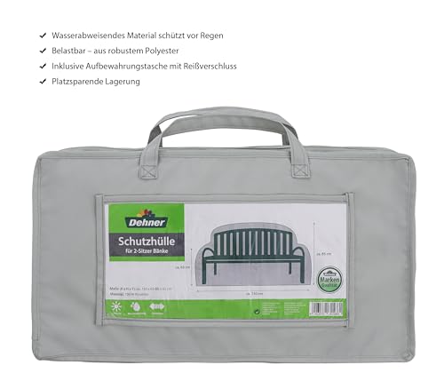 dehner-abdeckung-gartenbank-2-sitzer-130x85x65-grau image 5
