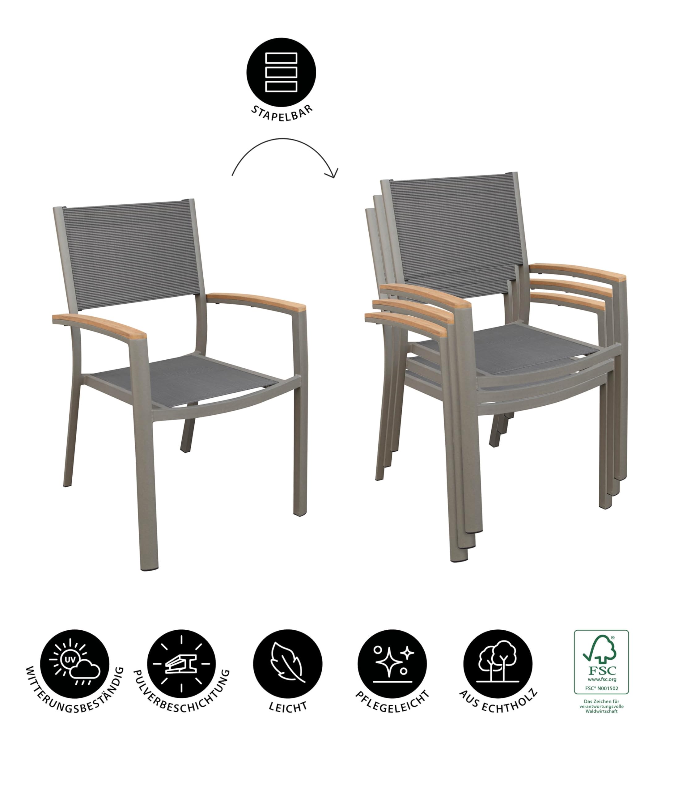dehner-colmar-stapelstuhl-teak-anthrazit-87x57x62-cm image 3