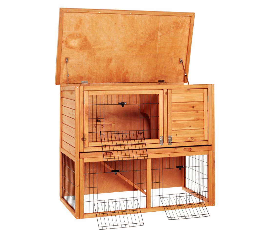 dehner-barney-nagerheim-kaninchenstall-holz-natur-111-cm image 3