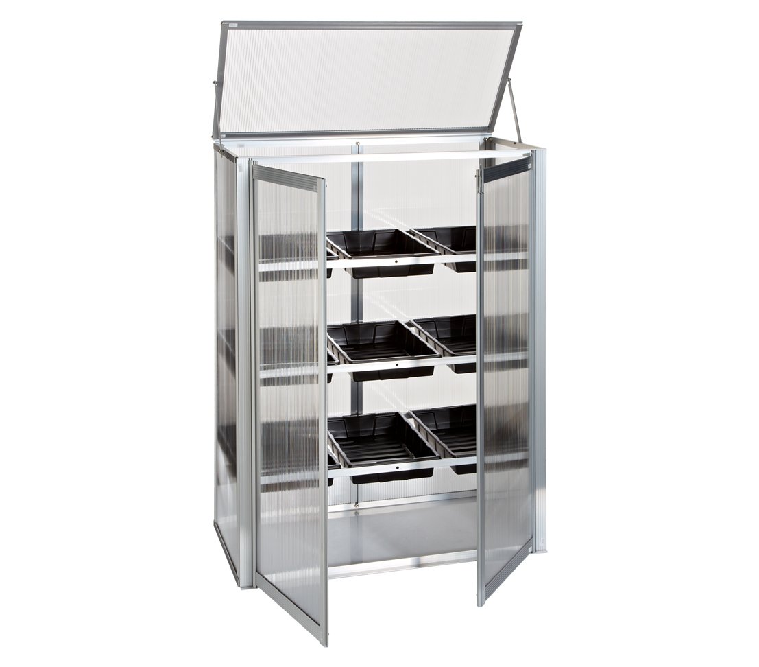 dehner-anzuchthaus-aluminium-mit-l-ftungsfenster-100x76x39-cm image 2