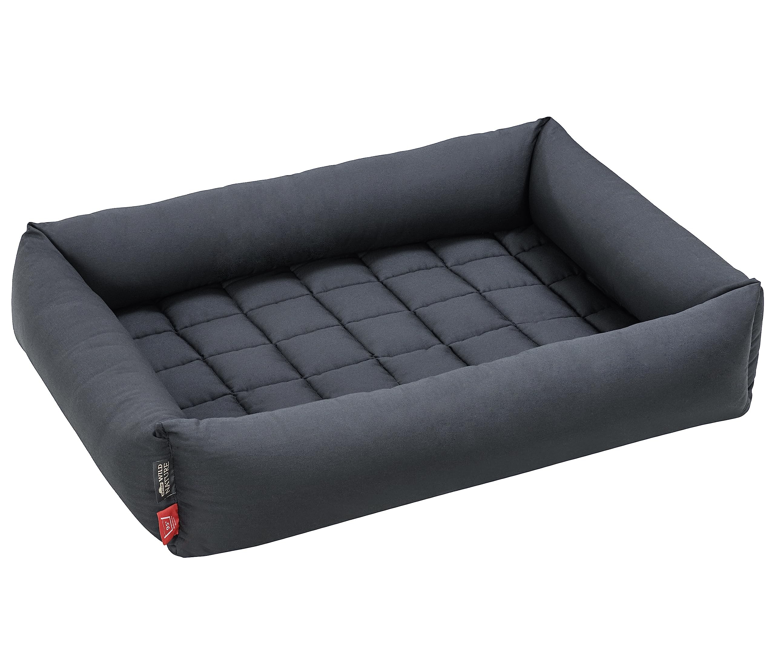 dehner-wild-nature-nest-hundebett-katzenbett-80x60-dunkelgrau image 1