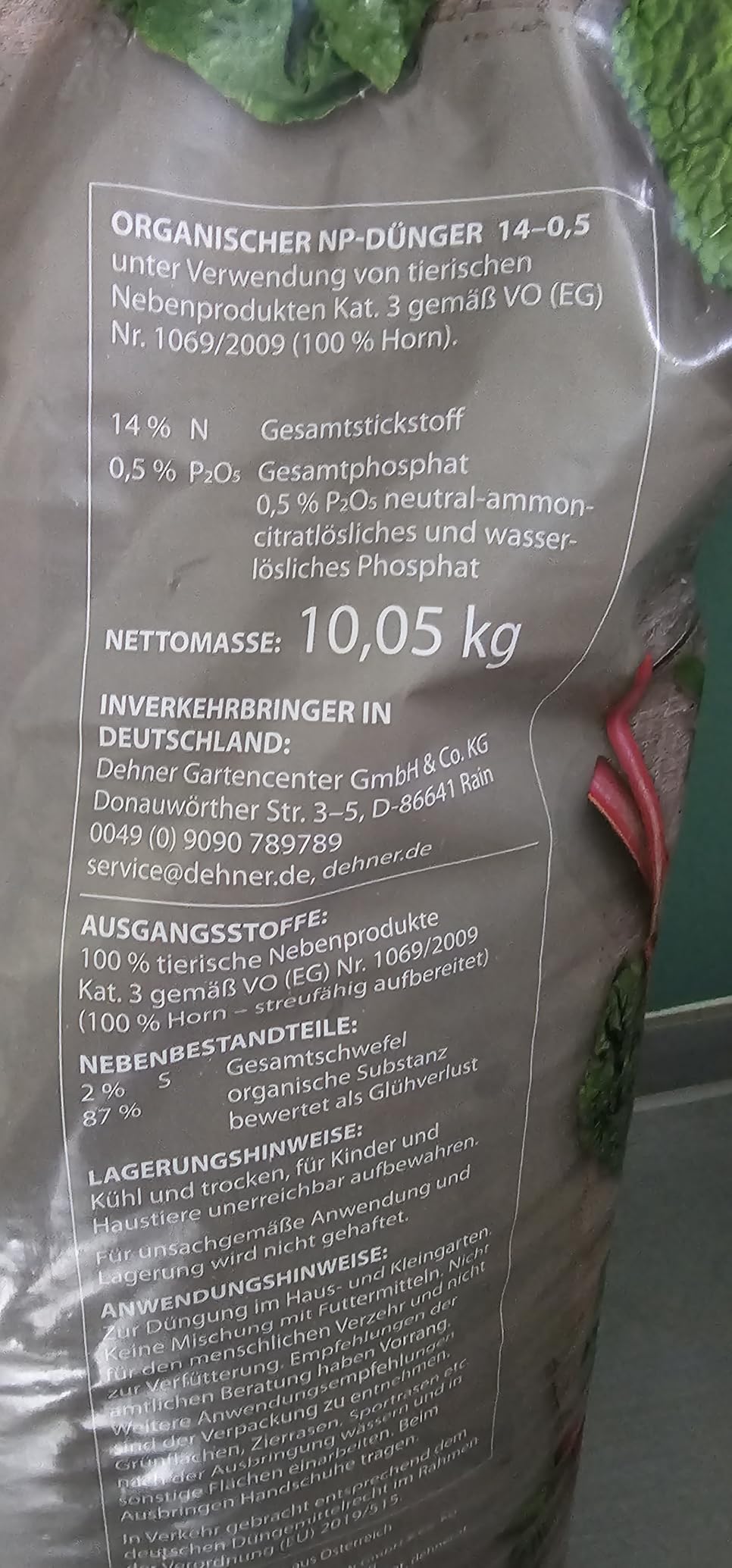 Sauberer Dünger