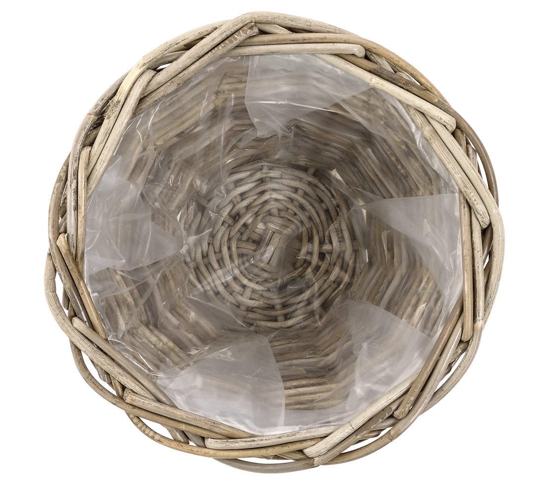 dehner-rattan-pflanztopf-29x29x20-cm-grau-braun image 2