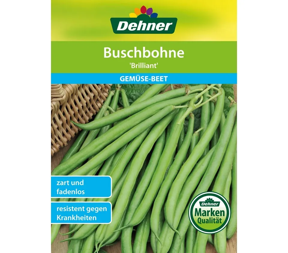dehner-buschbohne-brilliant-saatgut-5er-pack-fadenlos image 1