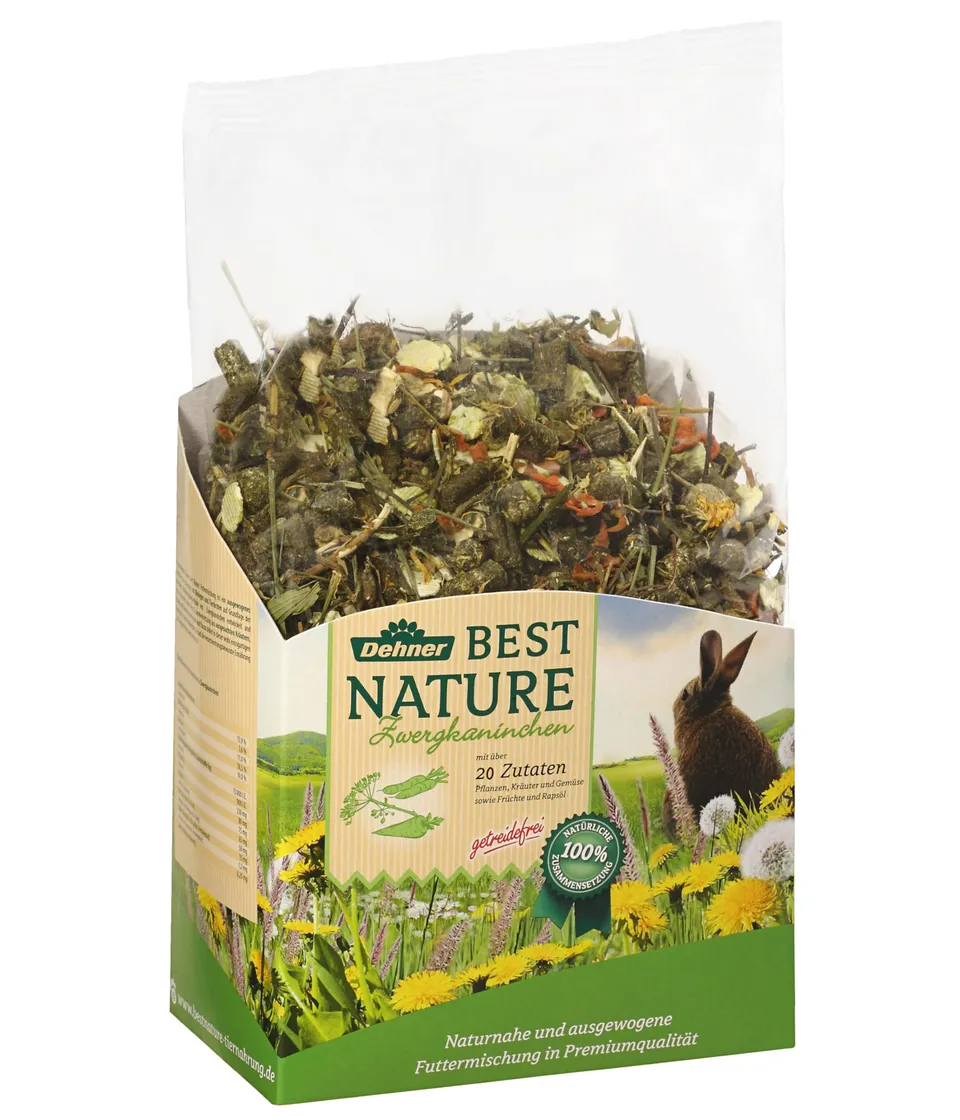 dehner-best-nature-zwergkaninchenfutter-adult-2-kg-getreidefrei image 1