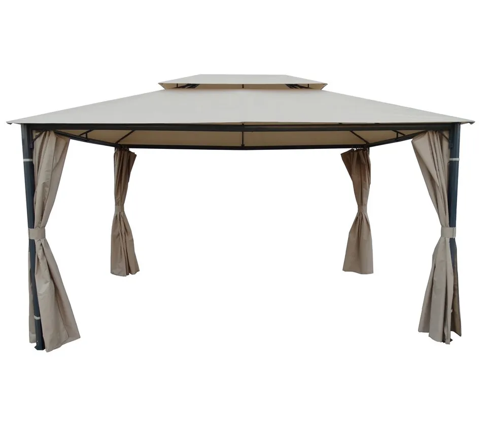 dehner-pavillon-dubai-seitenteile-3x4-m-grau-4-stk image 1