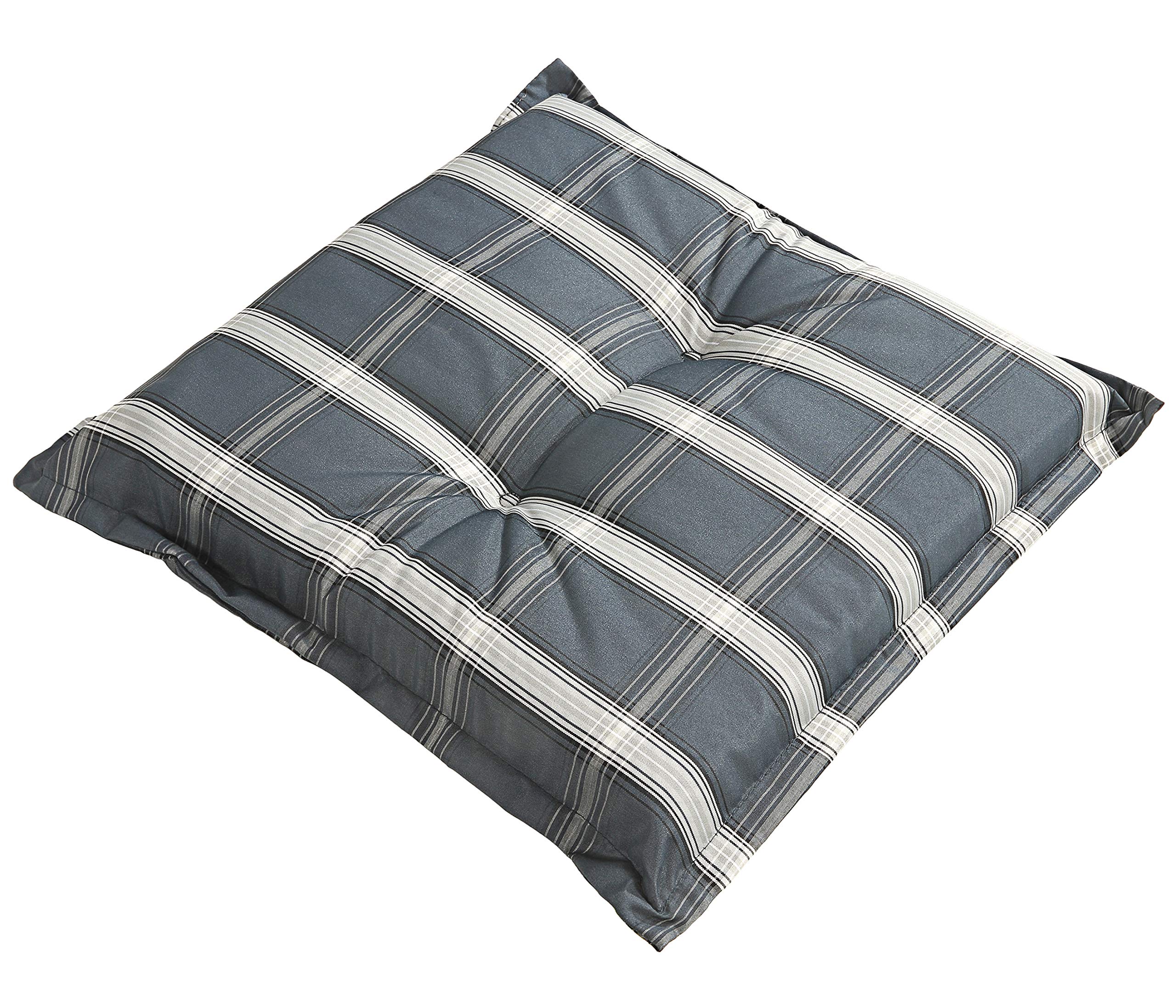 dehner-sitzkissen-lancy-50x50x8-cm-graues-stuhlkissen-polyester image 1