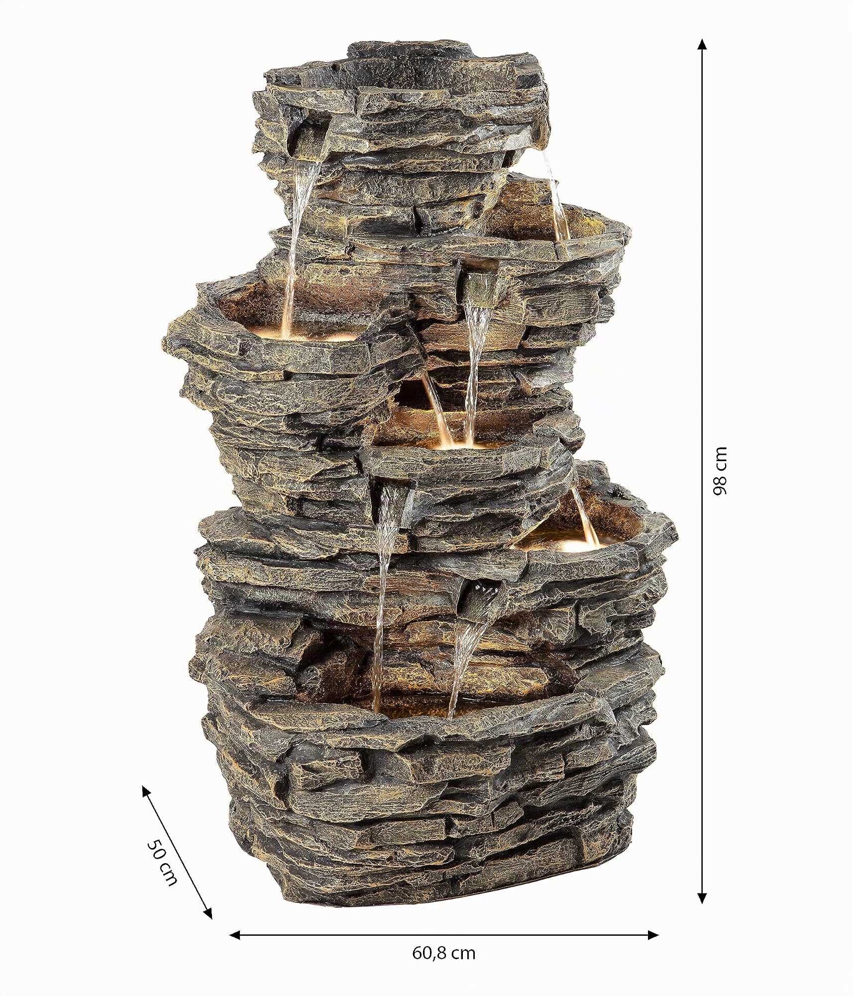 dehner-gartenbrunnen-largo-led-steinoptik-98-cm-30-l-braun image 4
