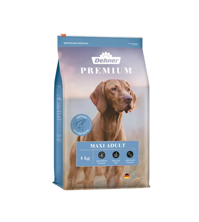 dehner-premium-maxi-adult-trockenfutter-4kg-getreidefrei image 1