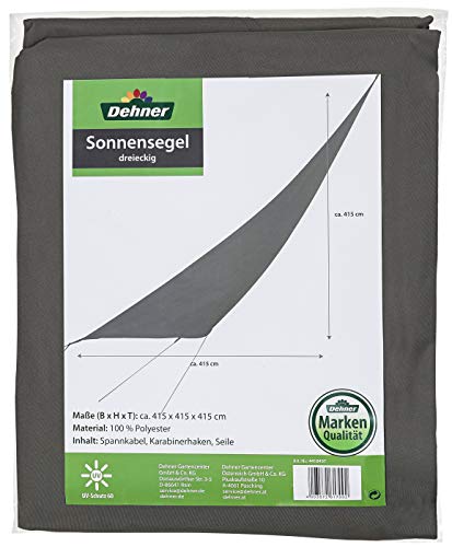 dehner-sonnensegel-dreieckig-415x415x415-cm-polyester-dunkelgrau-uv image 3