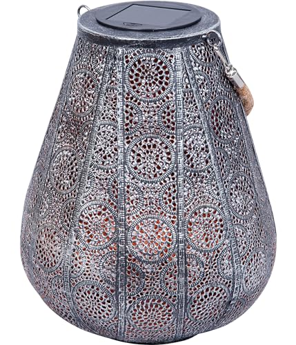 dehner-scala-solar-laterne-warmwei-grau-25-cm image 8