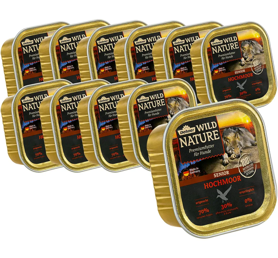dehner-wild-nature-hochmoor-nassfutter-ente-11x150g-getreidefrei image 1