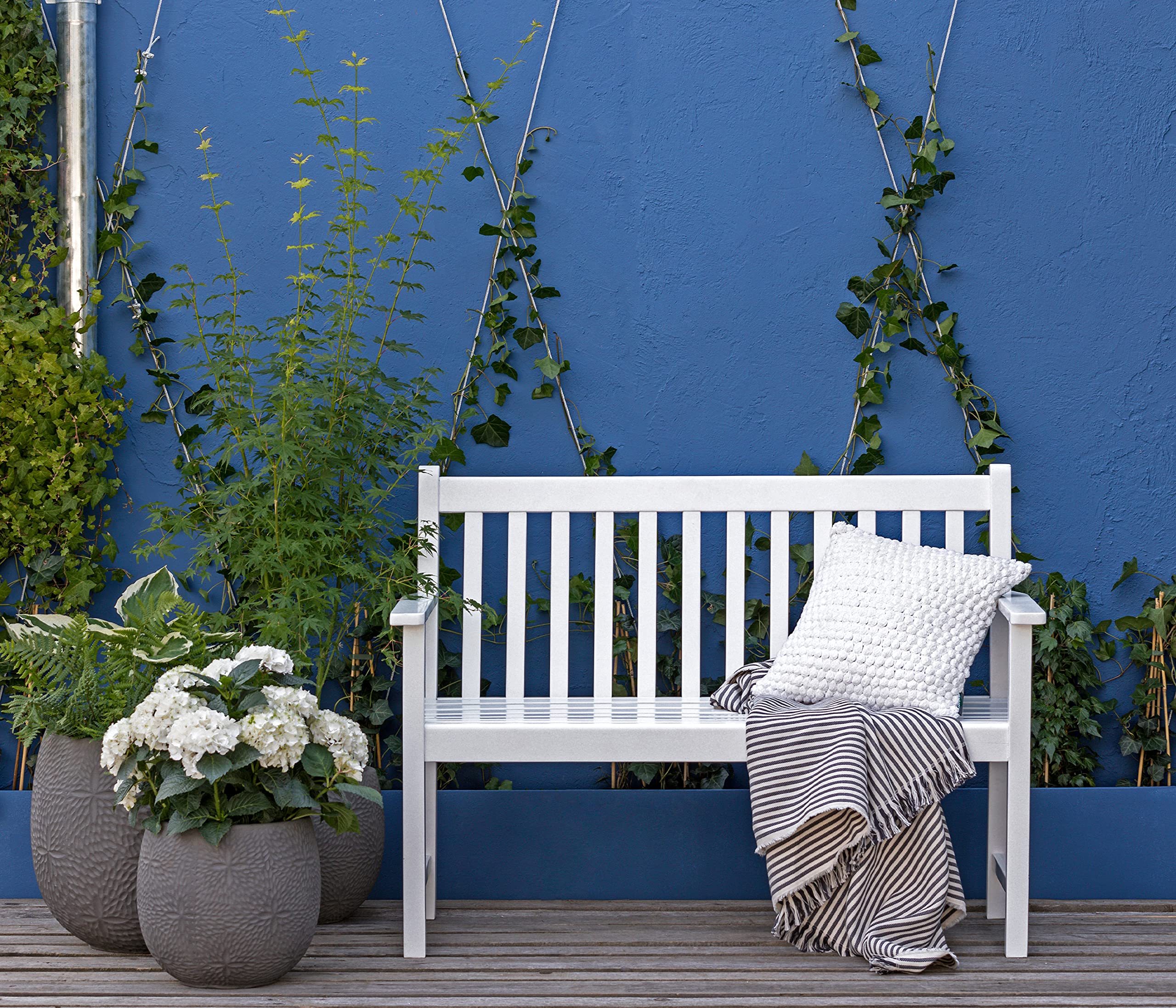dehner-mykonos-gartenbank-120-cm-wei-akazie-2-sitzer image 6