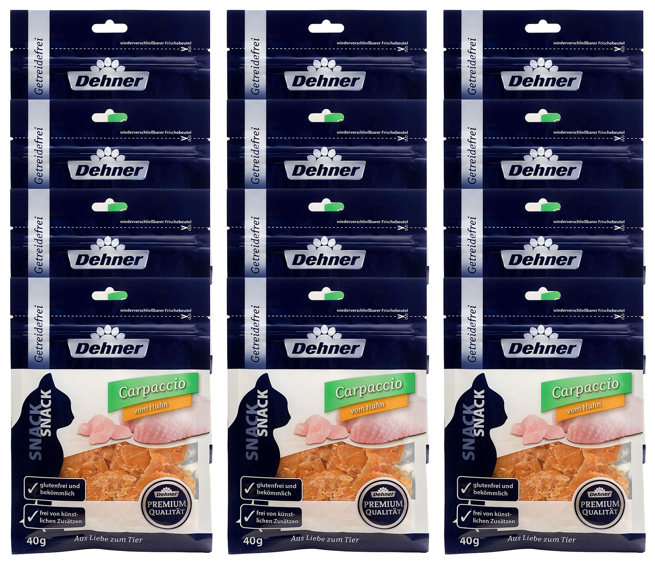 dehner-premium-katzensnack-thunfisch-carpaccio-12x40-g-getreidefrei image 1