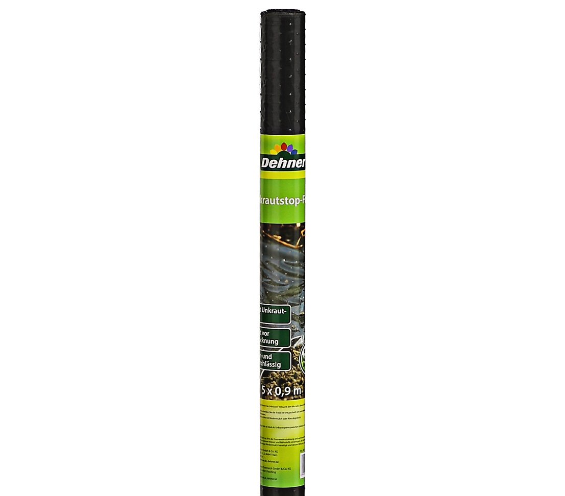 dehner-unkrautstop-folie-unkrautvlies-5x0-9m-dunkelgrau image 1