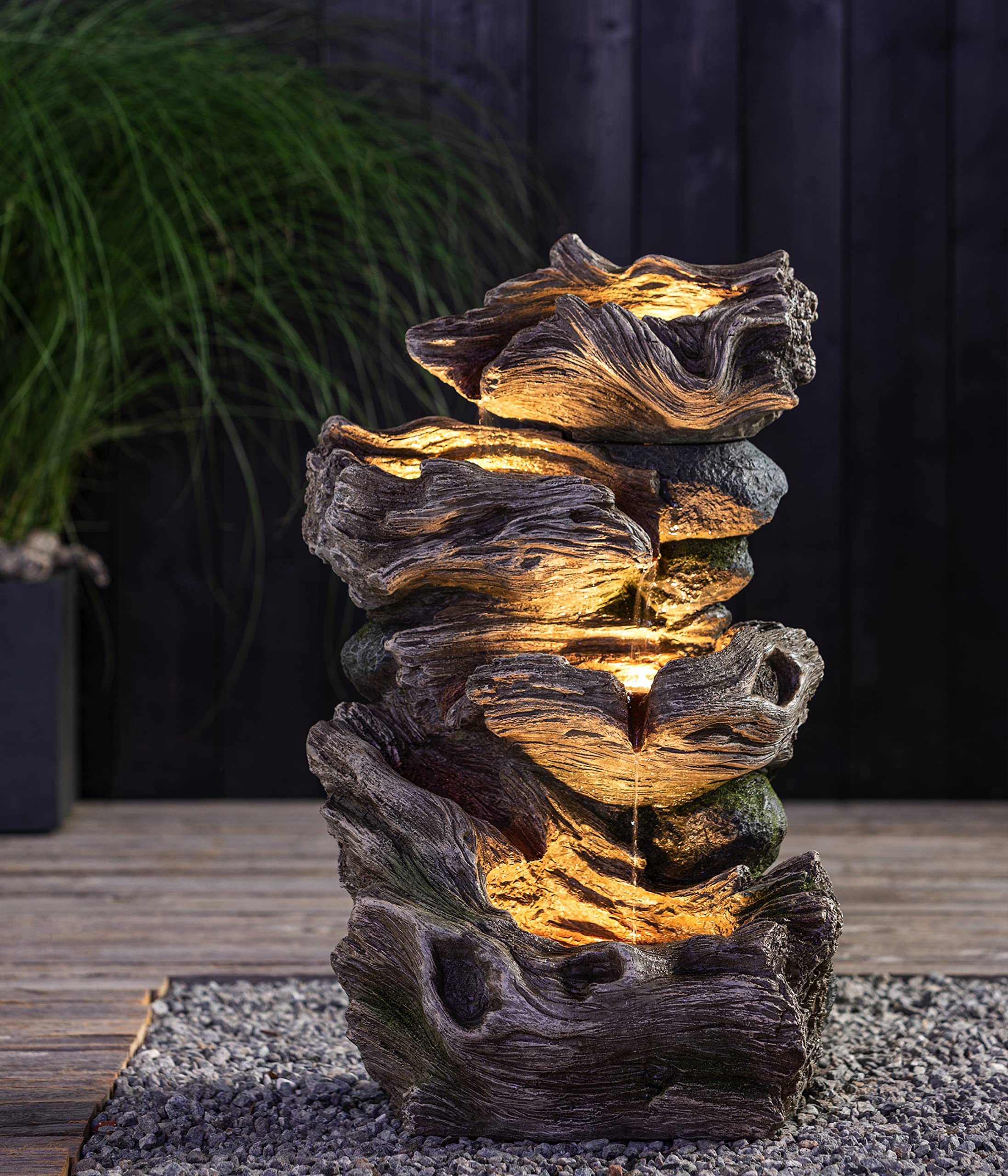 dehner-albero-gartenbrunnen-grau-led-13-liter image 4