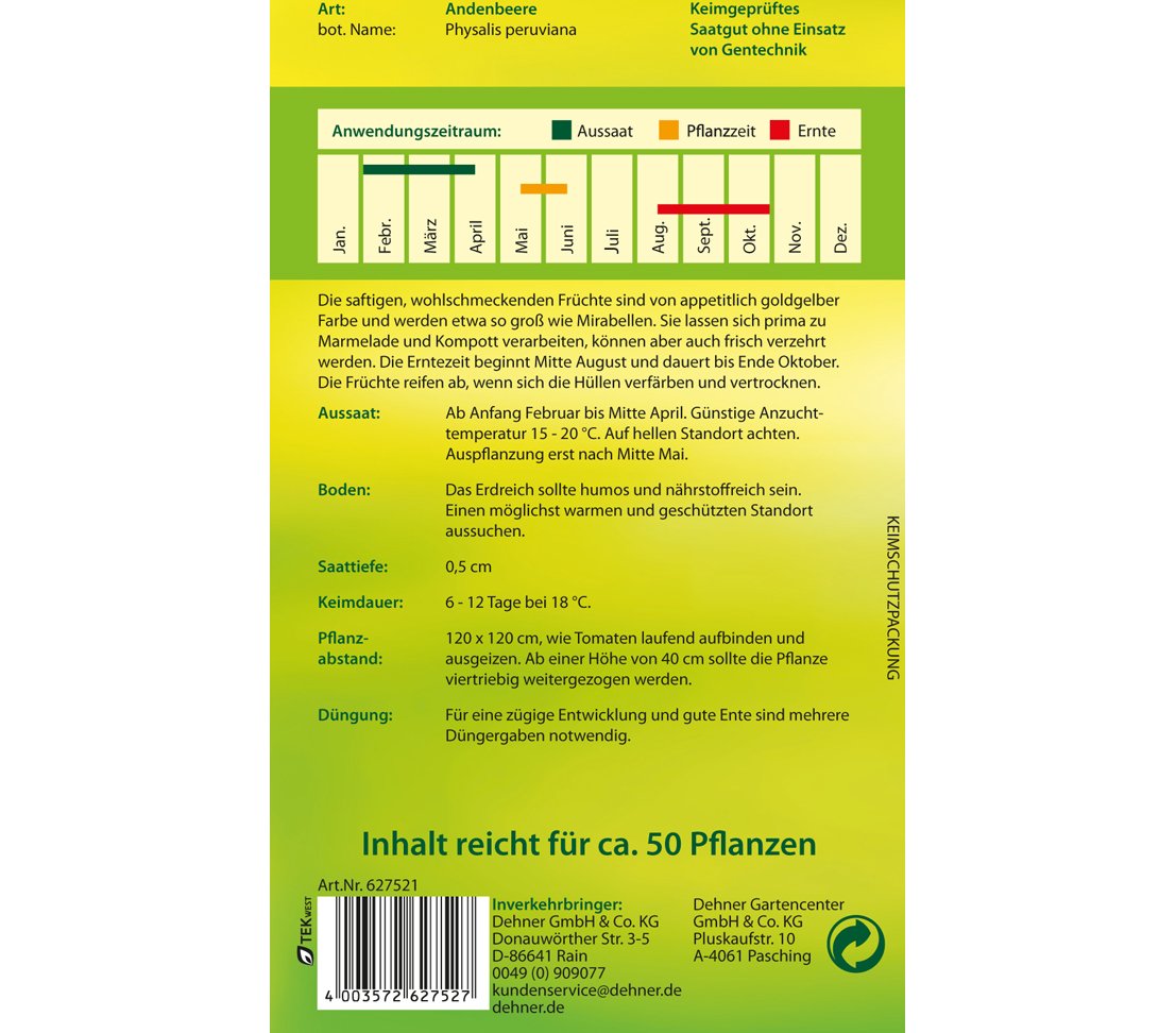 dehner-andenbeere-saatgut-5er-pack-s-goldgelb image 2