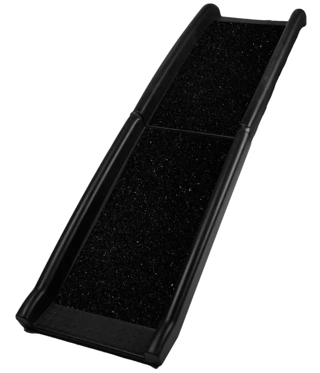 dehner-lieblinge-hunderampe-bridge-160-cm-schwarz-rutschfest image 1