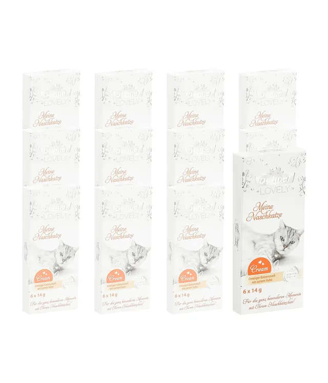 dehner-premium-lovely-katzensnack-huhn-creme-72x14-g-glutenfrei image 1