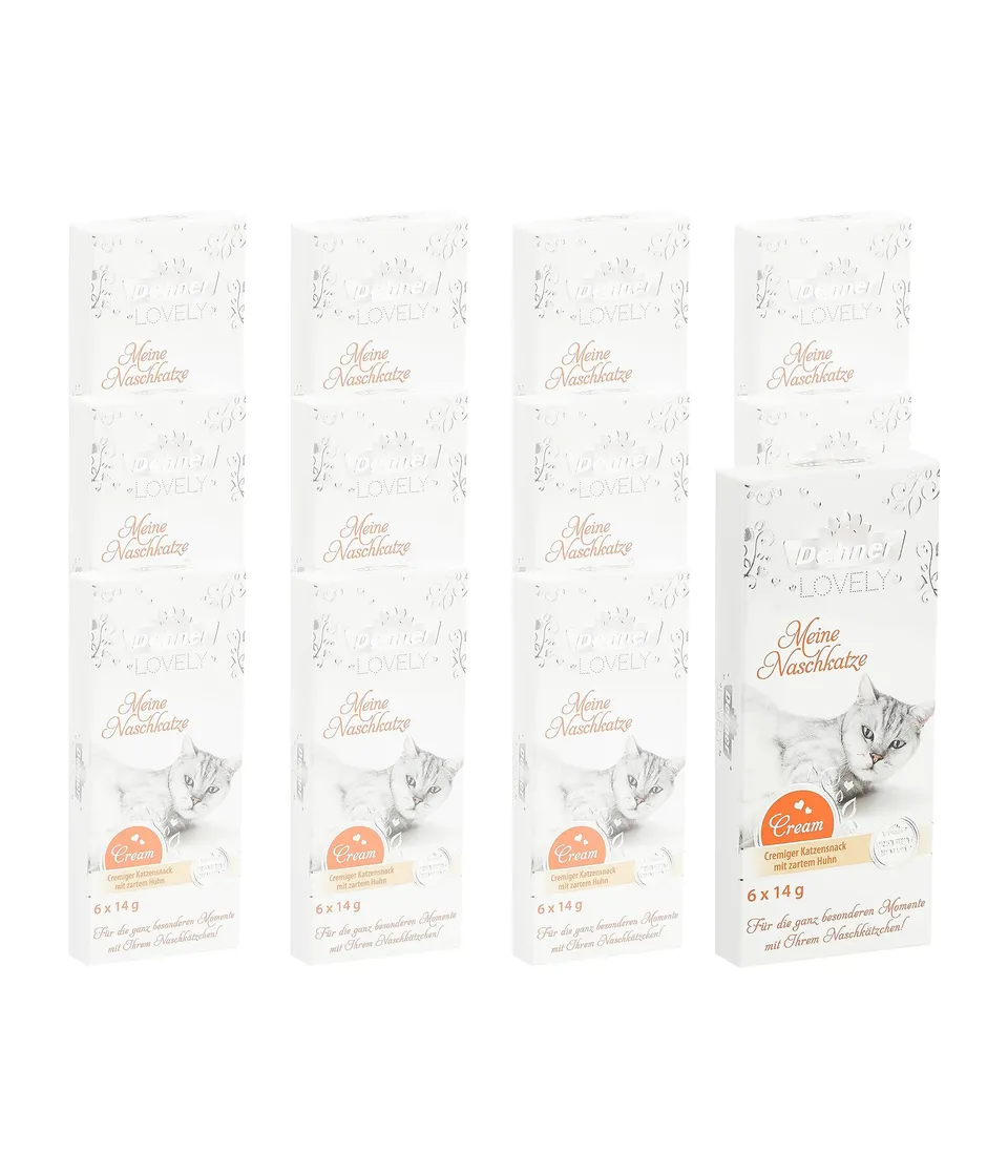 dehner-premium-lovely-katzensnack-huhn-creme-72x14-g-glutenfrei image 1