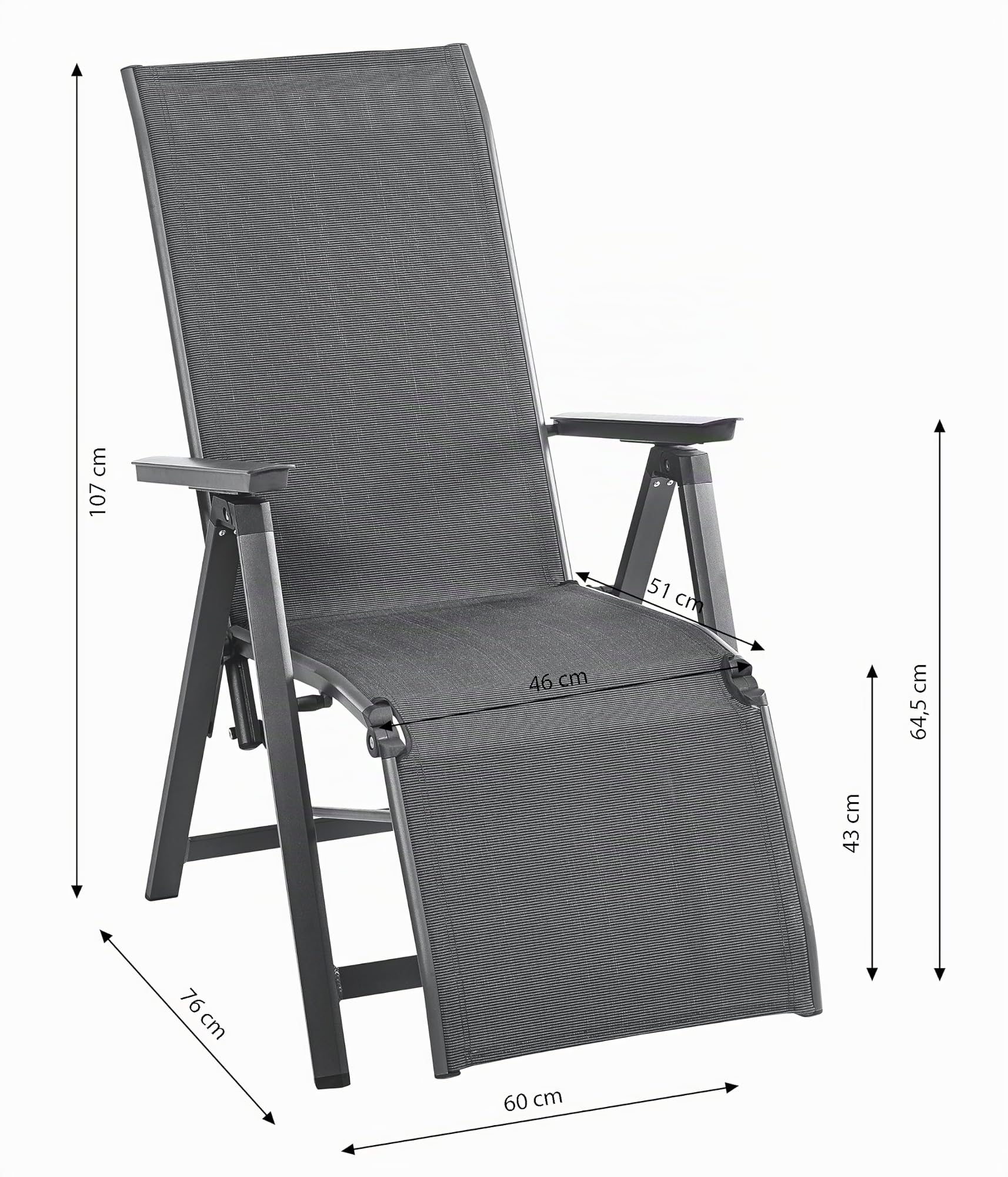 dehner-relaxsessel-cleveland-aluminium-grau-verstellbar image 3