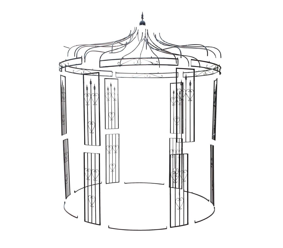 dehner-pavillon-heart-rosenbogen-metall-schwarz-271-cm image 5