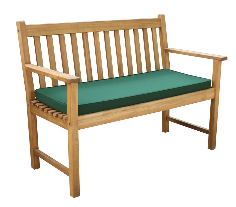 dehner-mykonos-gartenbank-holz-2-sitzer-120cm-polster image 1