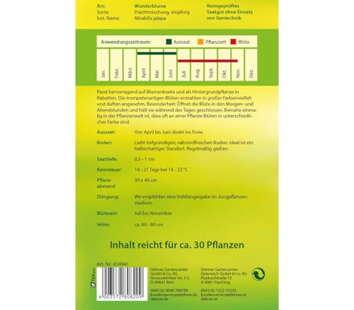dehner-wunderblume-prachtmischung-blumensamen-5er-pack image 4