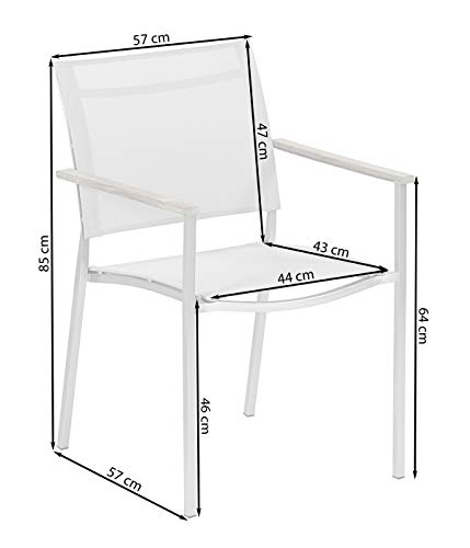 dehner-toulouse-stapelstuhl-gartenstuhl-85x57x57-teak image 8