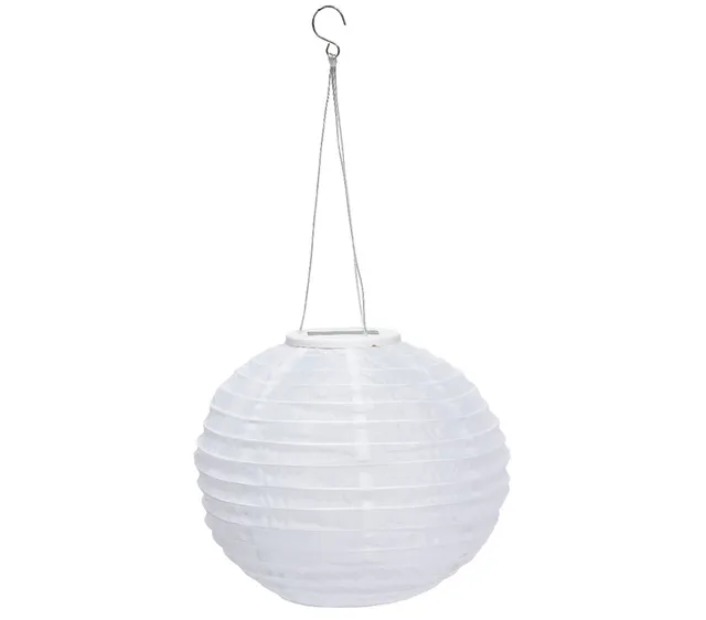 dehner-solar-lampion-28-cm-nylon-wei-kaltwei image 1