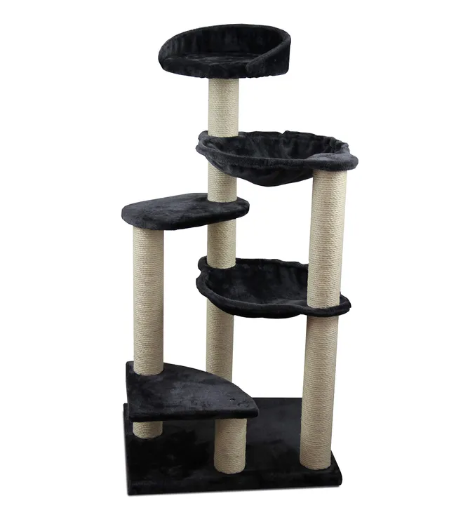 dehner-kratzbaum-simba-120-cm-sisal-pl-sch-grau image 1