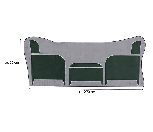 dehner-abdeckung-sitzgruppe-270x85x210-cm-polyester-grau-wasserabweisend image 8