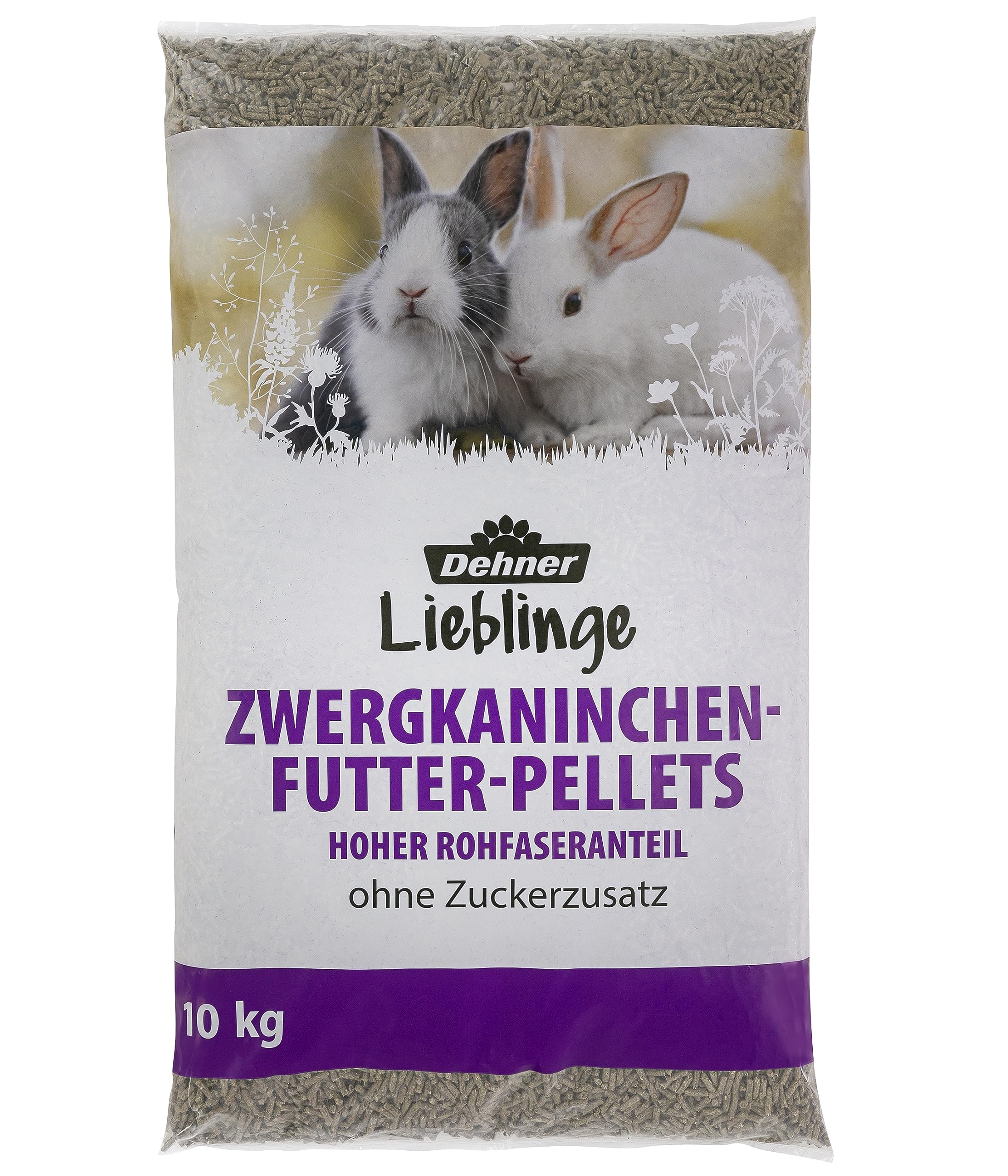 dehner-lieblinge-zwergkaninchenfutter-pellets-10-kg-zuckerfrei image 1